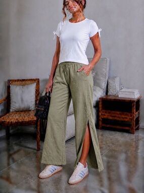 Cute green dress pants